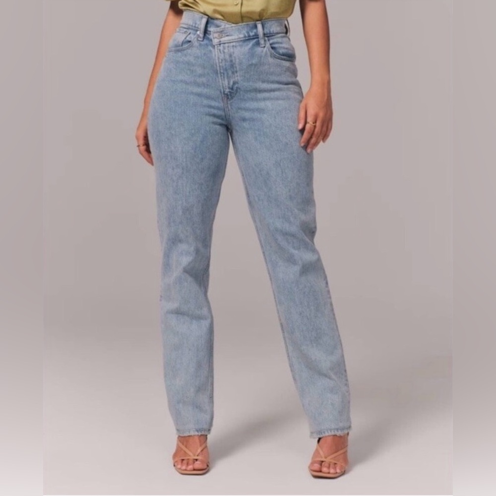 Abercrombie & Fitch Light Blue Straight Leg Jeans